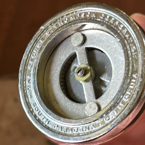 George S. Thompson Teak Pepper Grinder - Picture 5 of 7